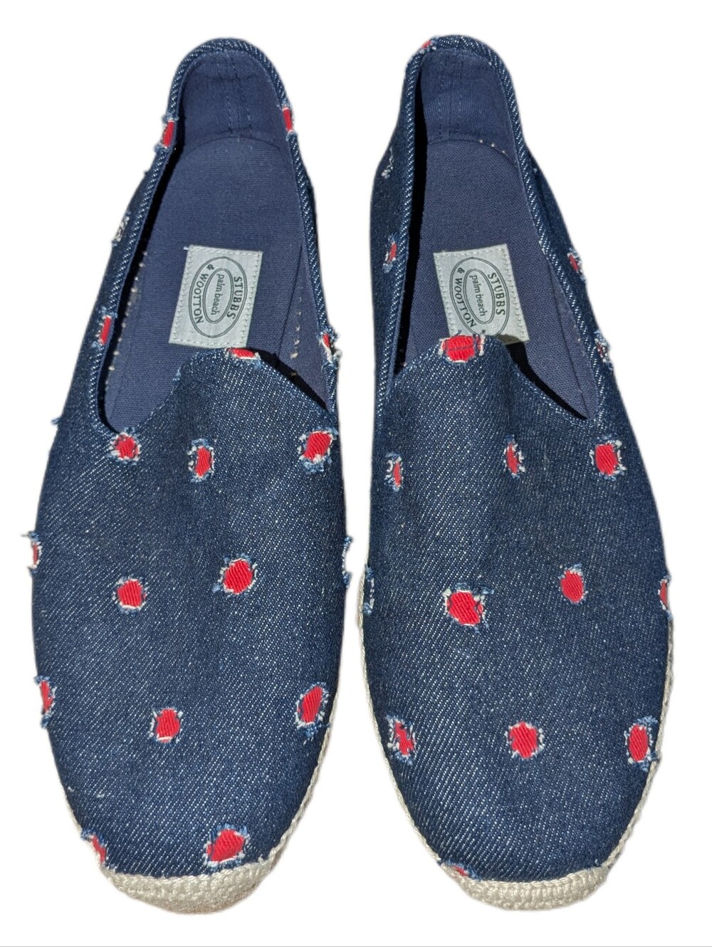 NEW Stubbs & Wootton Elba Gatsby Denim Espadrille
